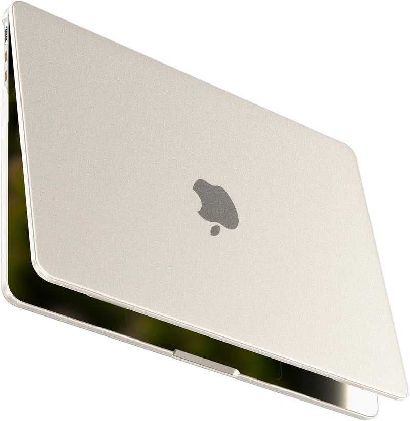 BlueSwan for MacBook Air 13 inch Case, M4 M3 M2 2026-2022 A3240 A3113 A2681, 100% Match Official Color, Scratch Resistant, Easy to Snap on, Air 13.6 Hard Shell Protective Laptop Cover, Starlight Clear - Image 1